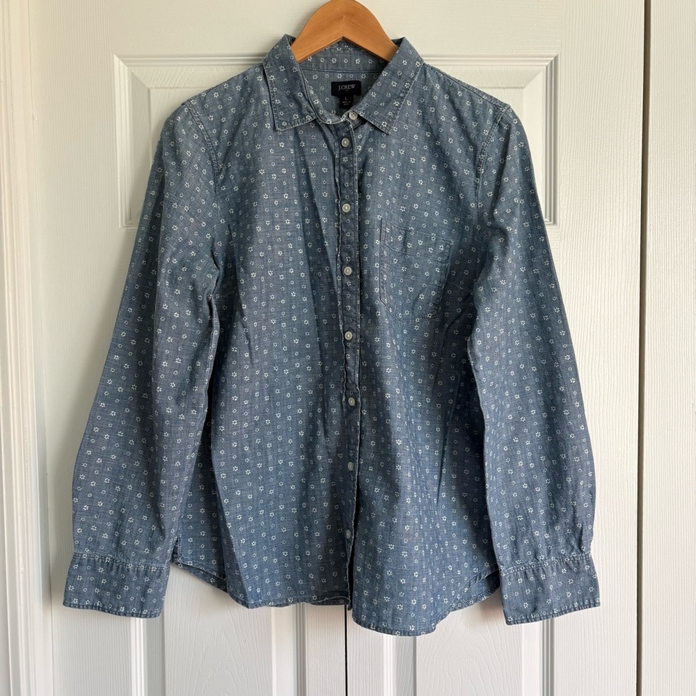 J. Crew Blue button down shirt